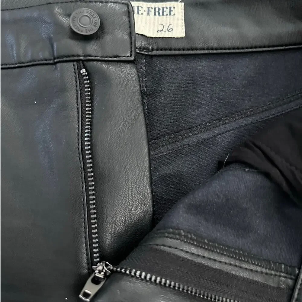 Free People Wynne Vegan Skirt in Black size 26